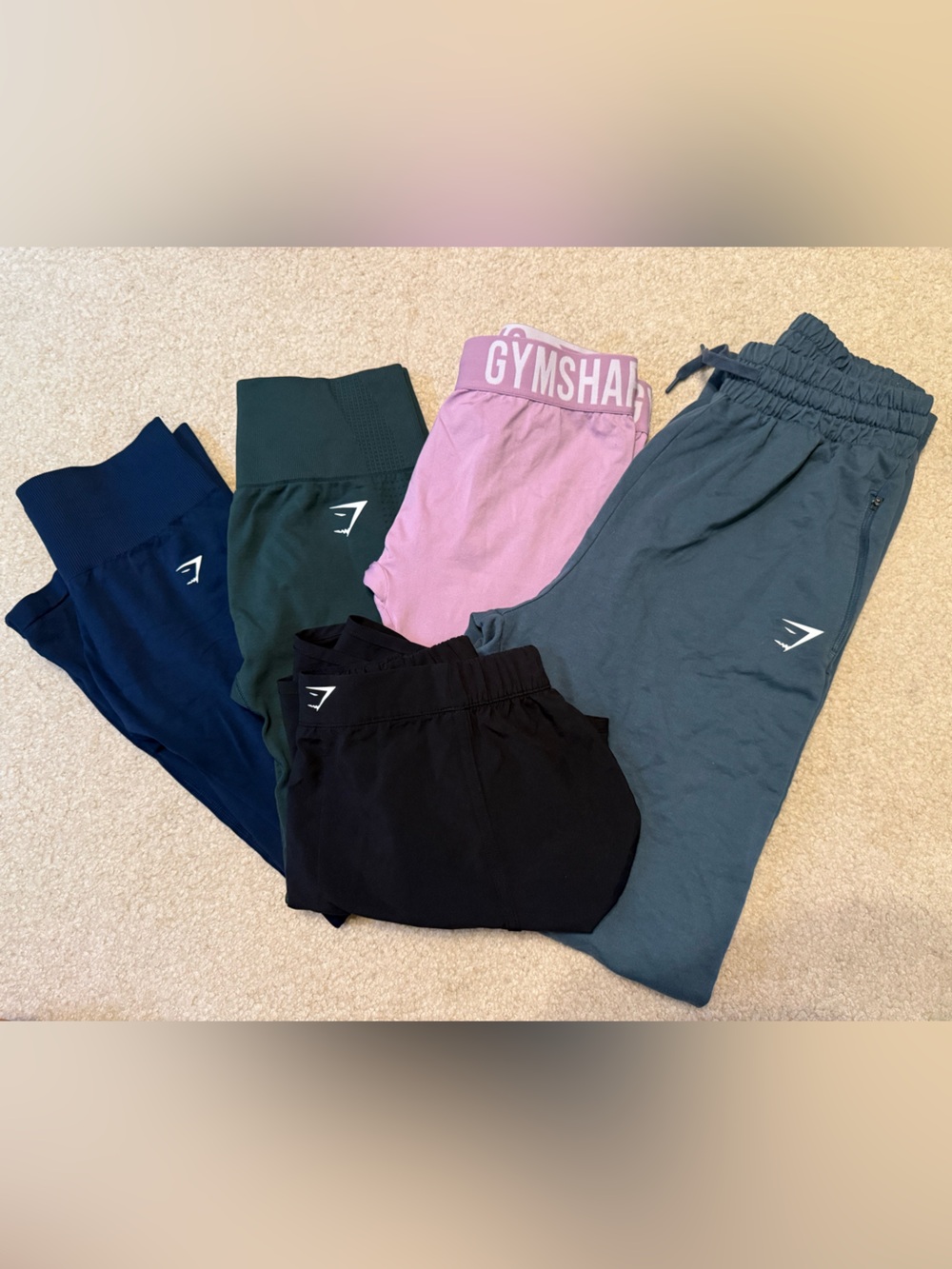 Gymshark bundle of 5 all size medium